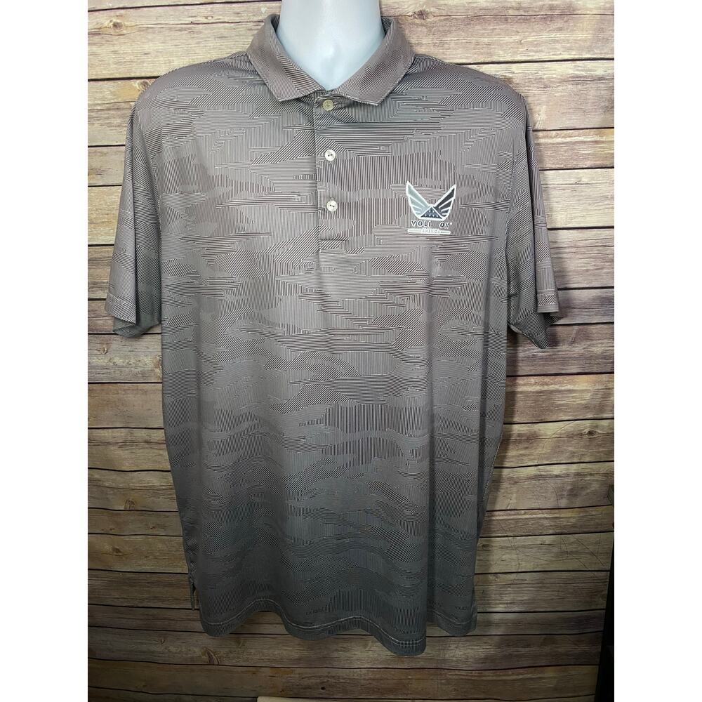 Puma Tennis Polo Shirt – Gray Performance Stretch Men’s Large Voli America